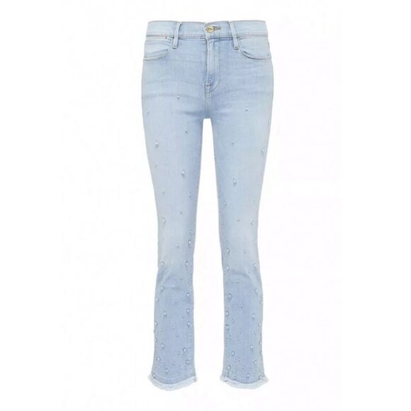 Frame Denim Le High Straight Leg Faux Pear… - Picture 3 of 12